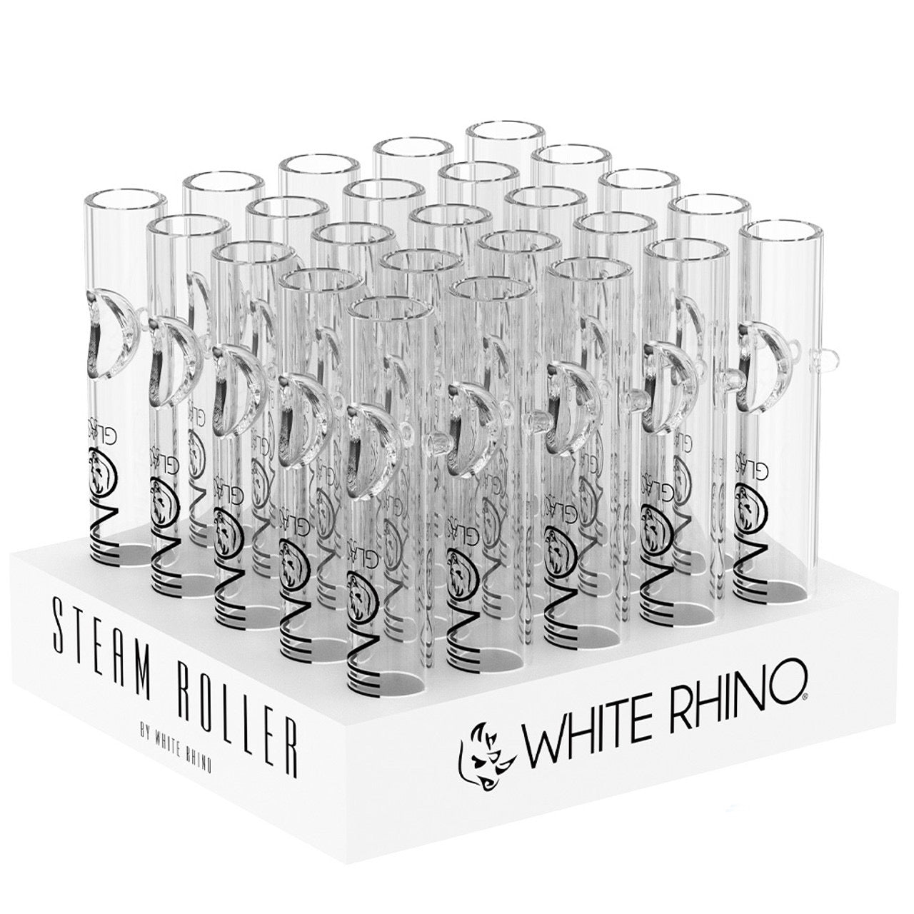 White Rhino Glass Steam Roller