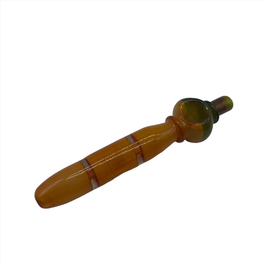 Handpipe 8" Fumed Hat Head Pinched 2CT