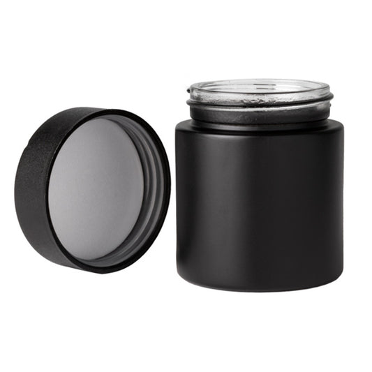 Jar 4OZ Clear Black Flat Lid 120ct Case