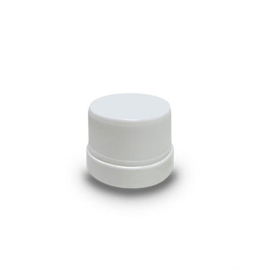 Jar 5ML Round Opaque White Ridged Lid 480ct Case