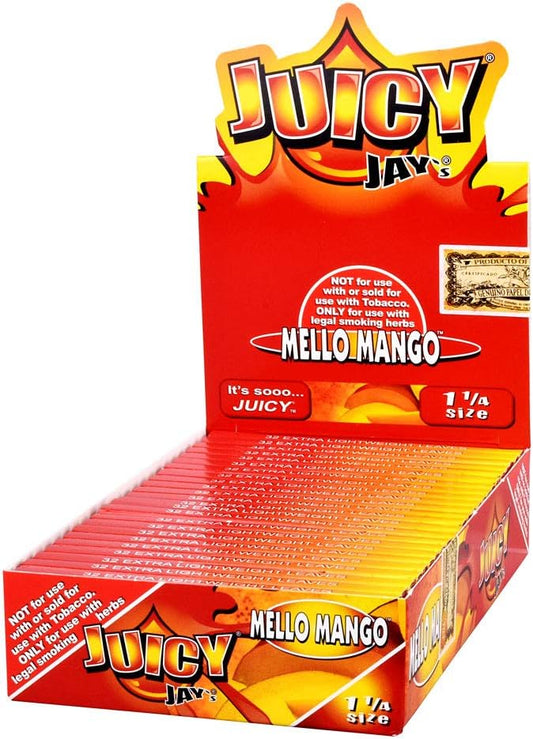 Juicy Jay Papers 1 1/4 Mello Mango 24CT