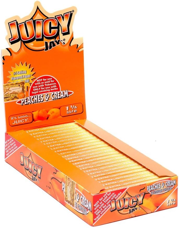 Juicy Jay Papers 1 1/4 Peach Cream 24CT
