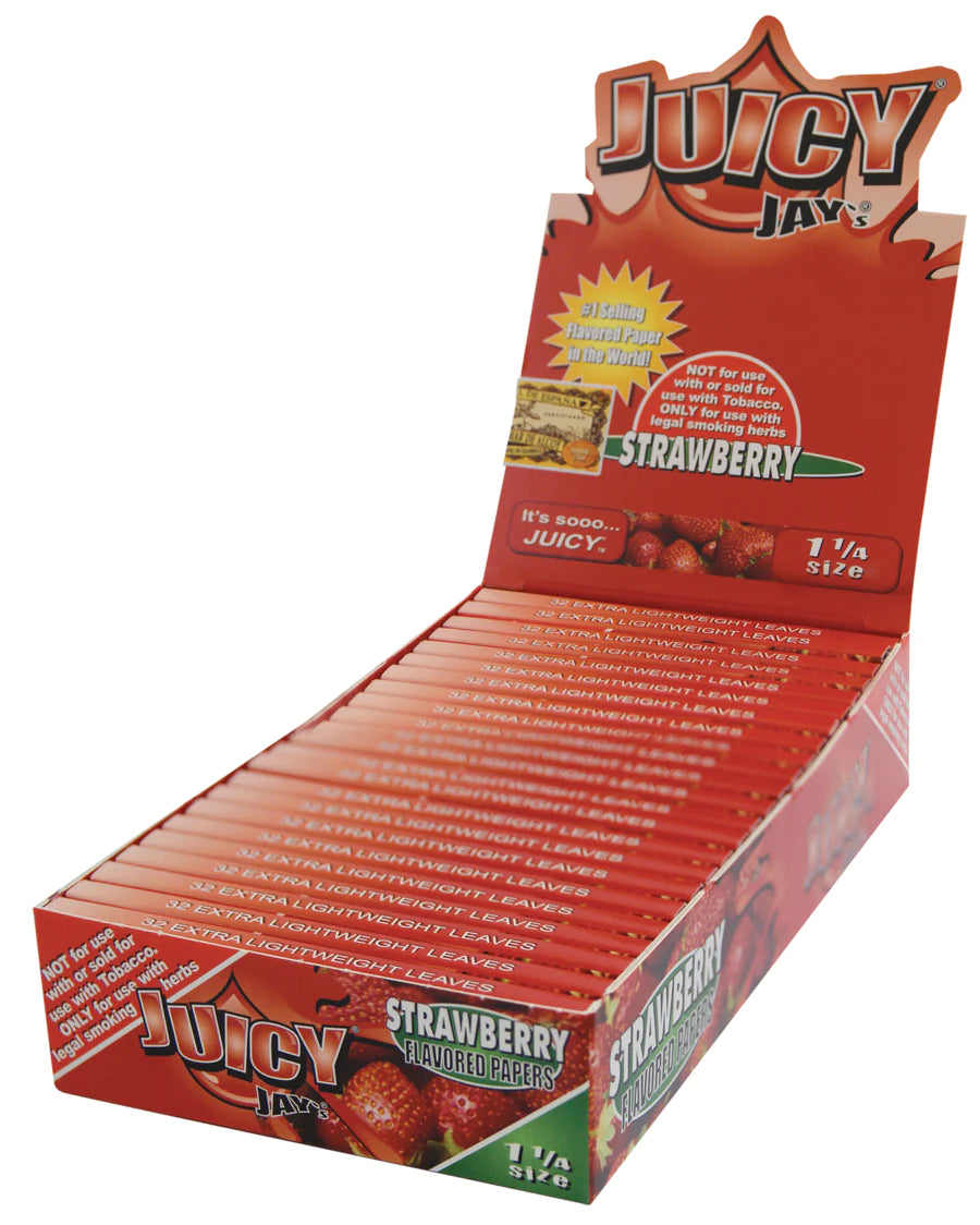 Juicy Jay Papers 1 1/4 Strawberry 24CT