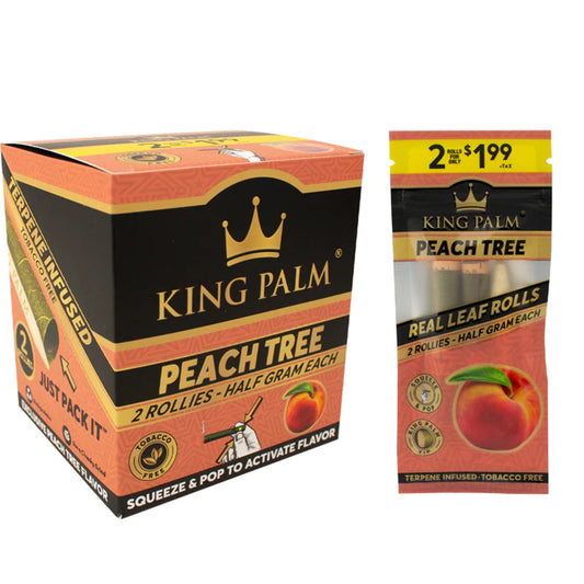 King Palm Peach Tree 2CT Rollies 20CT