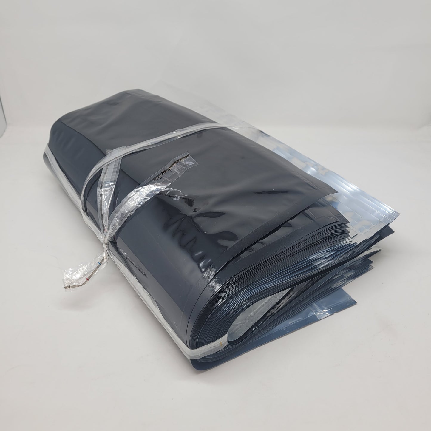 Mylar Bag 1LB Clear Black Single Zipper 50CT