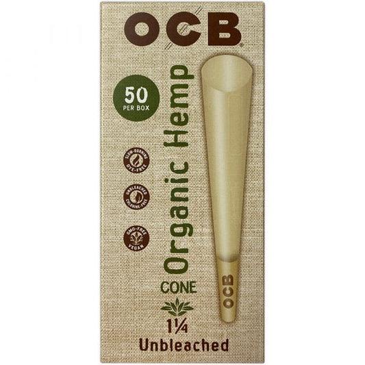 OCB Cones 1 1/4 Organic 50CT 1CT Pack