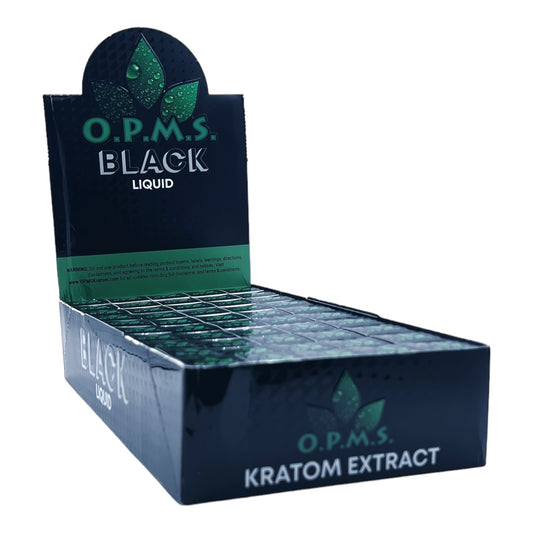 OPMS Kratom Liquid 8.8ML Black 50CT / 1CT