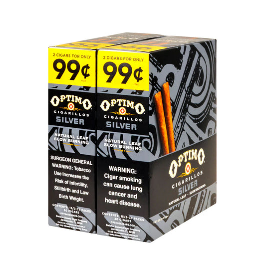 Optimo Cigarillos 2CT Silver 30CT Box