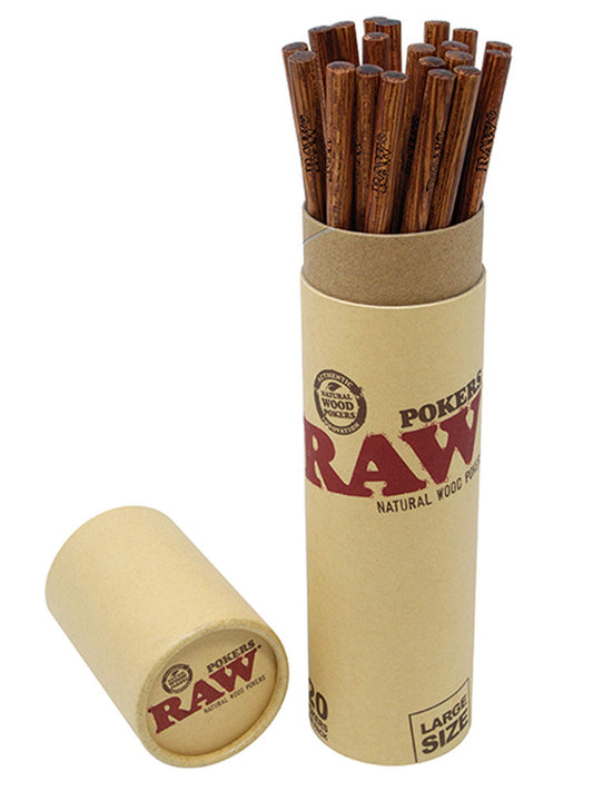 Raw Poker 9" Wood 20CT