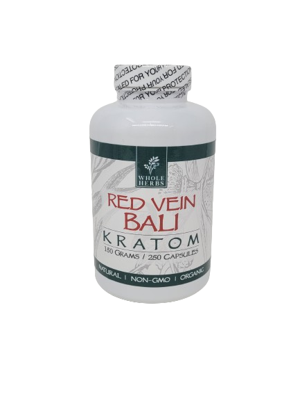 Whole Herbs Kratom Caps 250CT Bali Red