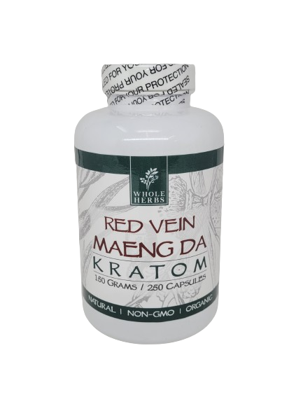 Whole Herbs Kratom Caps 250CT Maeng Da Red