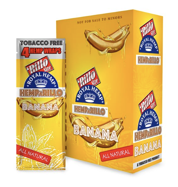 Hemparillo Wraps 4CT Banana 15CT Box