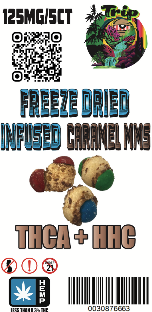 TRIP Freeze Dried Candy THCA & HHC 125MG M&M's 5CT / 1CT