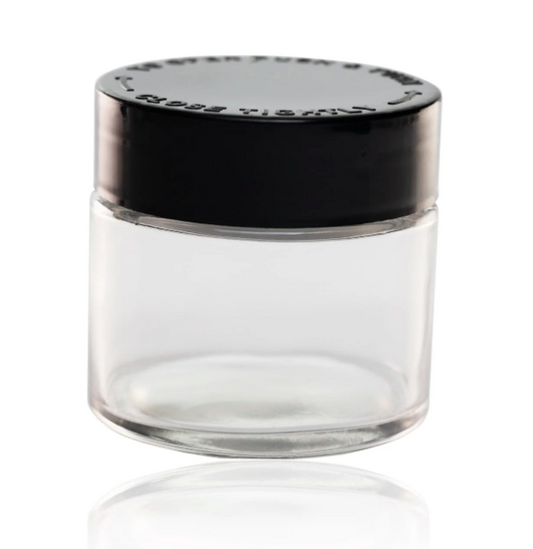 Jar 3oz Clear Flat Lid 100ct Case