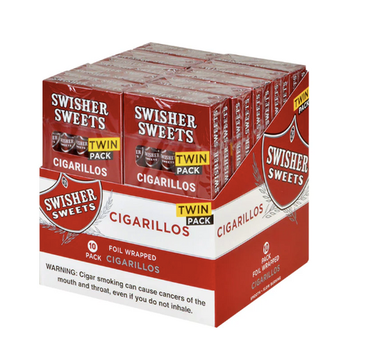 Swisher Sweet Cigarillos 10CT Original Twin 10CT Box