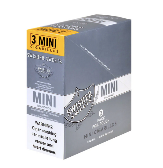 Swisher Sweet Cigarillos 3CT Mini Diamond 15CT Box