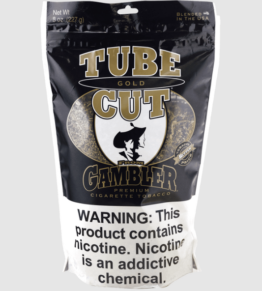 Gambler Tobacco 8OZ Tube Gold