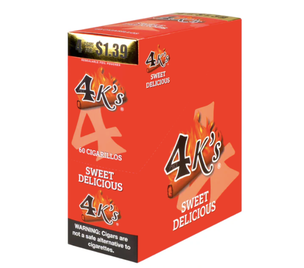 4K's Cigarillos 4CT Sweet Delicious 15CT Box