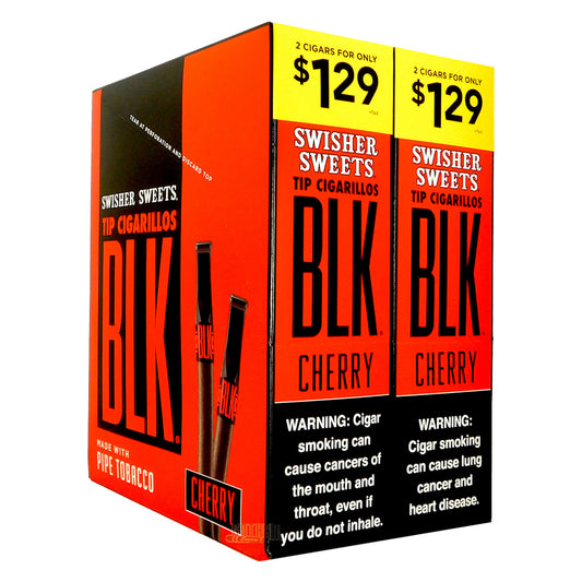 Swisher Sweet Cigarillos 2CT BLK Cherry 30CT Box ($1.29)