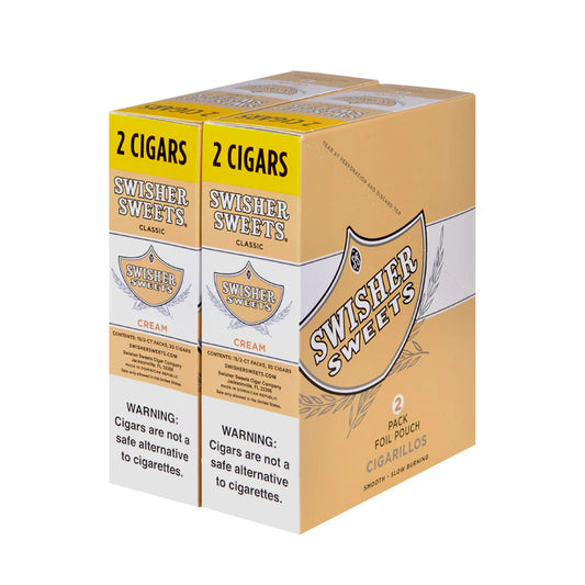 Swisher Sweet Cigarillos 2CT Cream 30CT Box