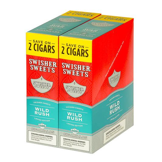 Swisher Sweet Cigarillos 2CT Wild Rush 30CT Box