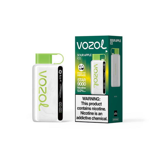 Vozol Vape Bar Star9000 Sour Apple Ice 5CT