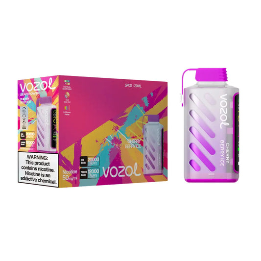 Vozol Vape Bar Gear20000 Cherry Berry Ice 5CT