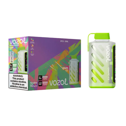 Vozol Vape Bar Gear20000 Grape Ice 5CT