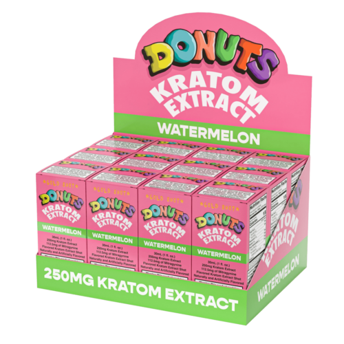 Donuts Kratom Gold Shot Watermelon 12CT