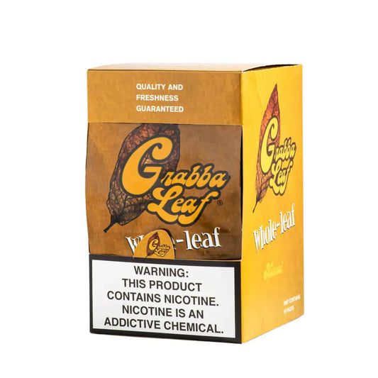 Grabba Leaf Yellow Cigar Wrap 1CT Whole-Leaf 10CT Box