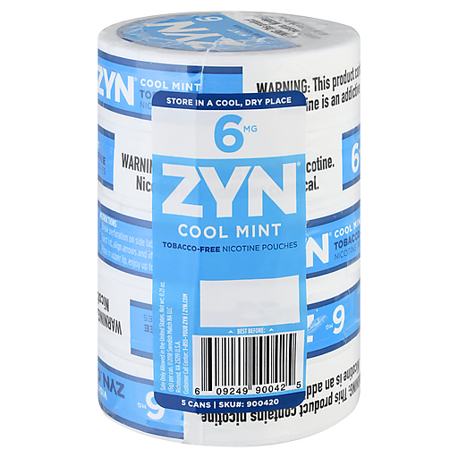 ZYN Nicotine Pouches 6MG Cool Mint 5CT