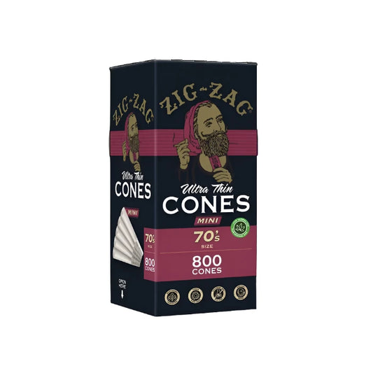 Zig Zag Cones 70MM Ultra Thin Bulk 800CT