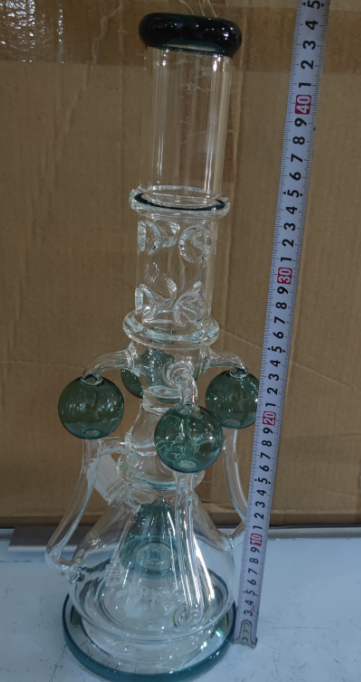 Waterpipe 18'' 4-Ball Green w/ Black Rim