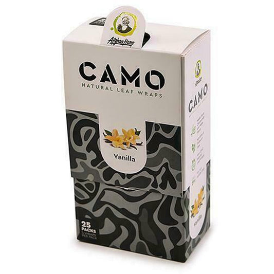 Afghan Hemp Wraps 5CT Camo Vanilla 25CT Box