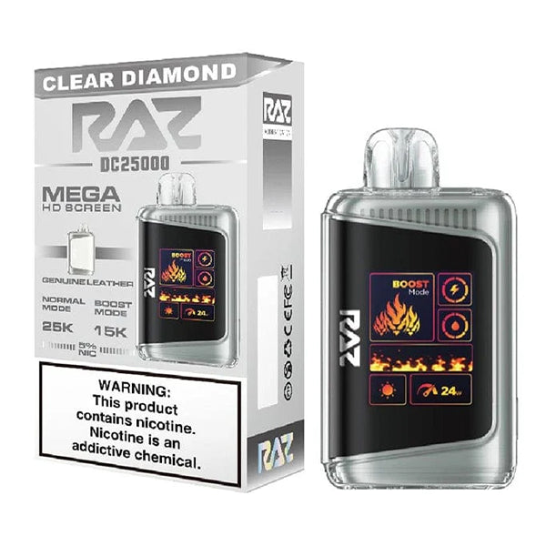 RAZ Vape Bar DC25K Clear Diamond 5CT Box