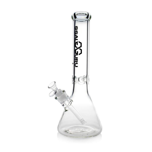 Glass Guru Waterpipe 12" Clear Ice Catcher