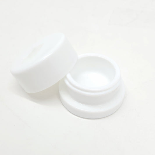 Jar 9ML Round White Gloss 360ct Case