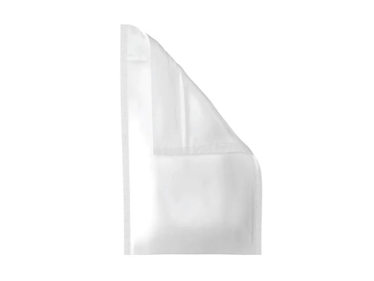 Mylar Bag 1/2OZ Opaque White Single Zipper 50CT