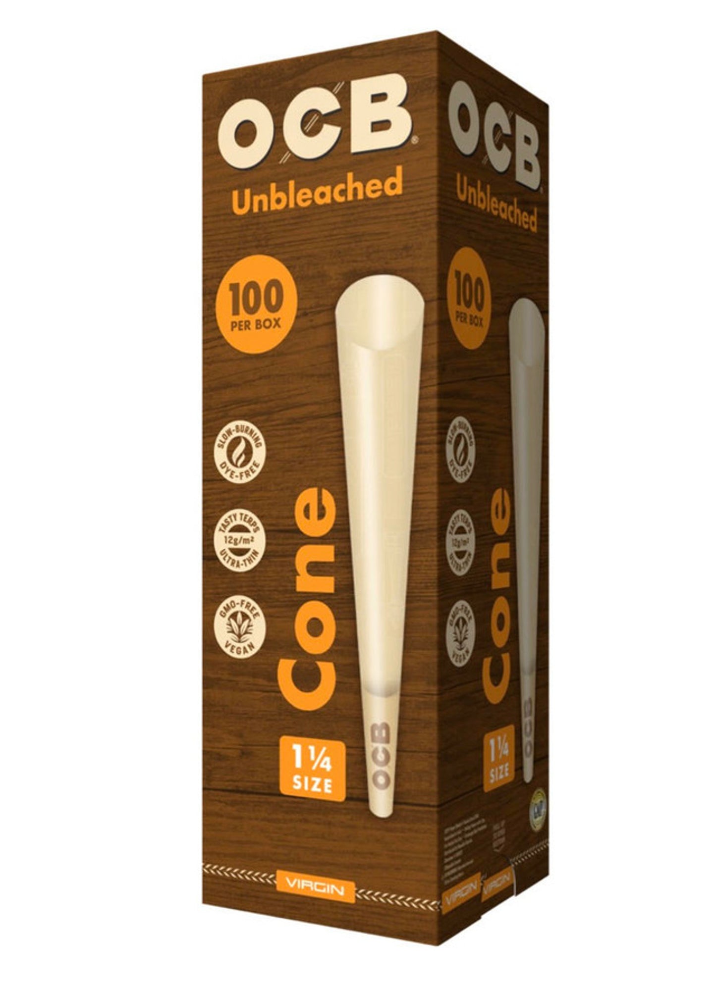 OCB Cones 1 1/4  Bulk 100CT 1CT Pack