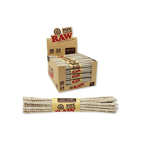 Raw Pipe Cleaners 48CT Hemp Bristle