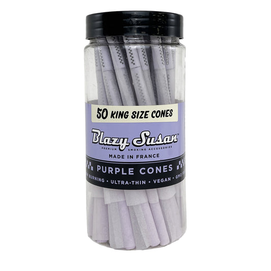 Blazy Susan Cones 50CT King Size Purple 1CT Pack