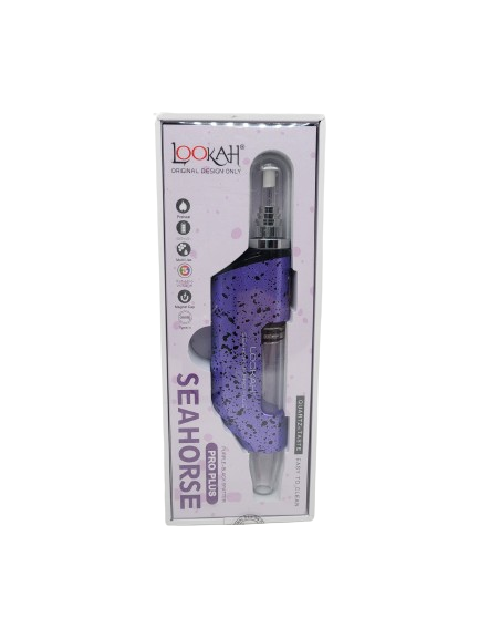 Lookah Seahorse Pro Plus Purple-Black Splatter