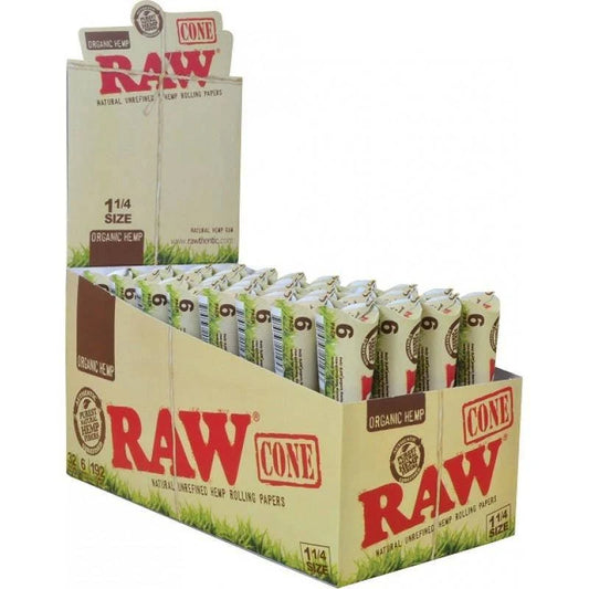 Raw Cones 1 1/4 Organic 6CT / 32CT