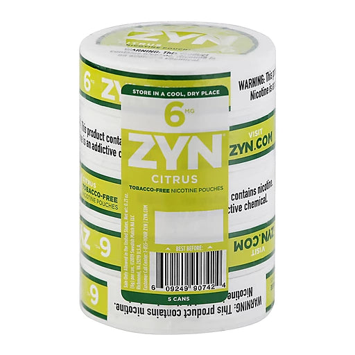 ZYN Nicotine Pouches 6MG  5CT