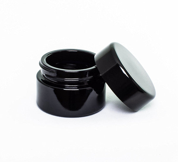 Jar 5ML Round Black UV Ceramic 480ct Case