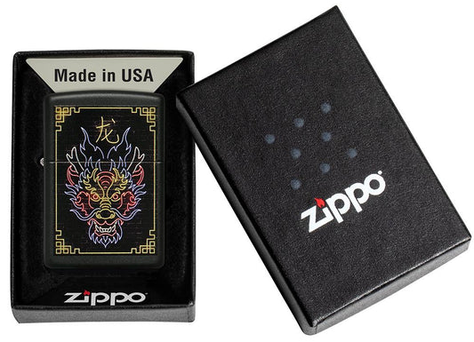 Zippo Lighter Neon Dragon